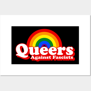 queers against fascists Posters and Art